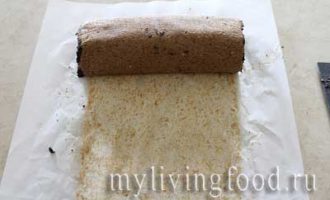 шоколадный рулет с маком